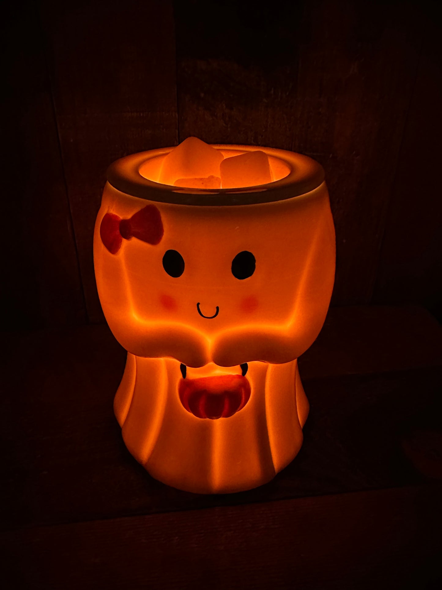 Ghost Halloween Cute Light Up Wax Warmer Fall Essential Oil Melter