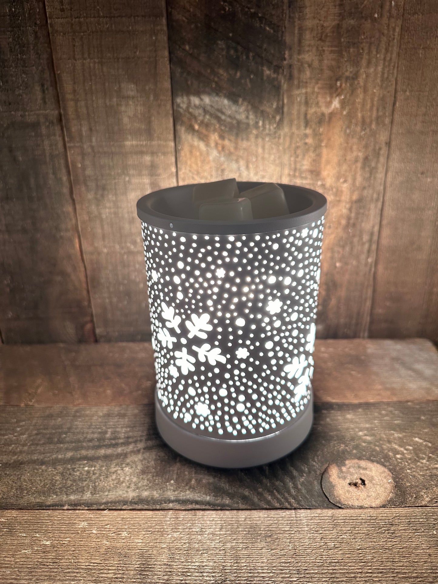 Snowflake White Winter Light Up Wax Melter Tart Warmer Essential Oil