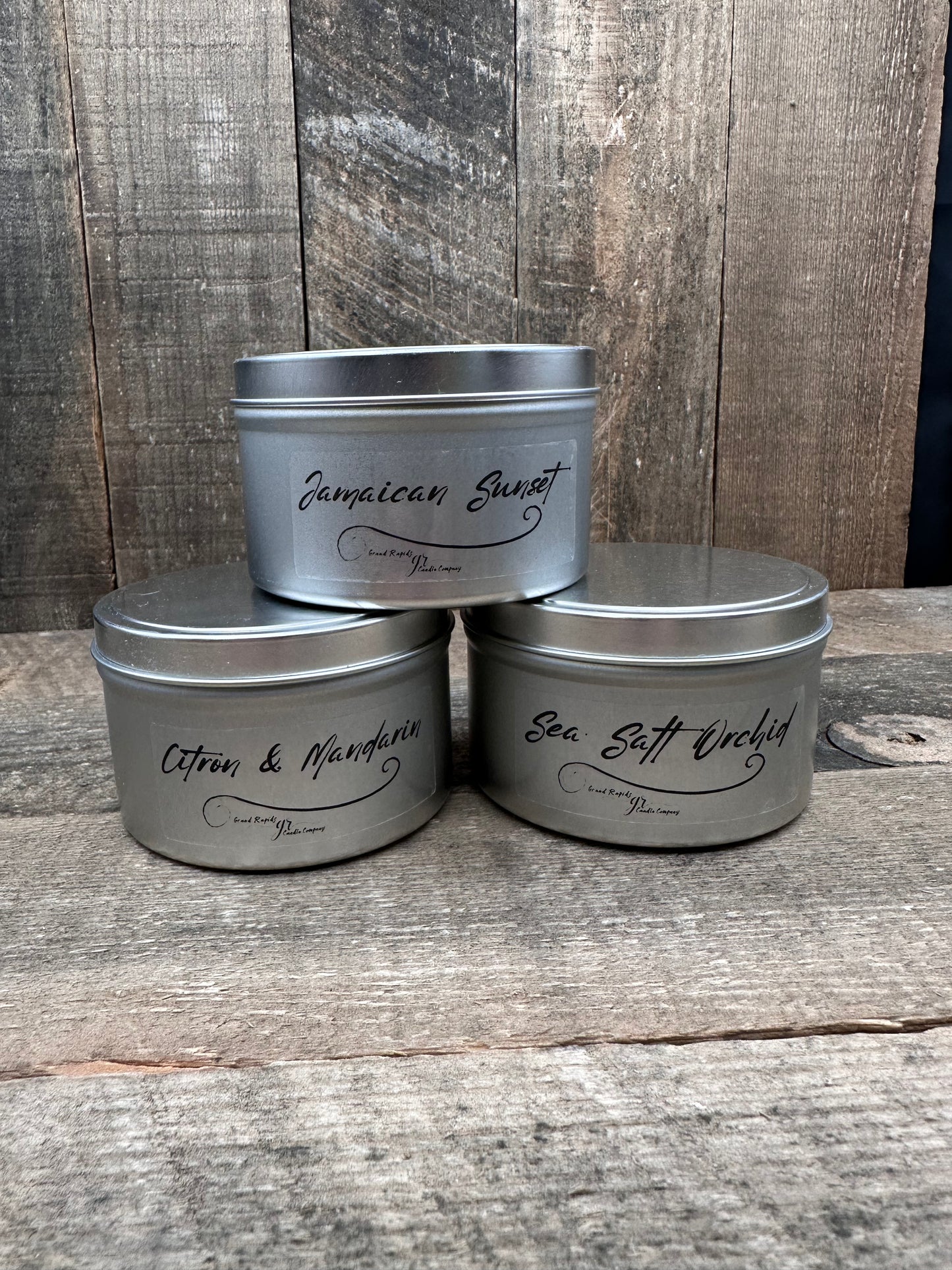 Travel candle tin 9oz Soy Blend Large Candle