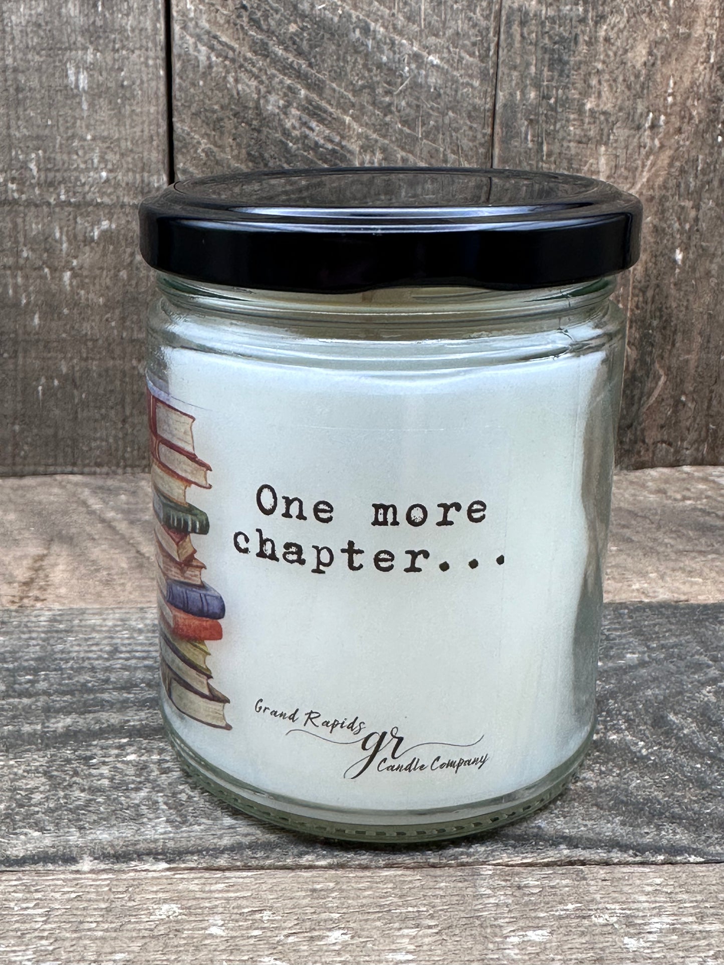 One More Chapter. 9oz Soy Blend Candle book reader