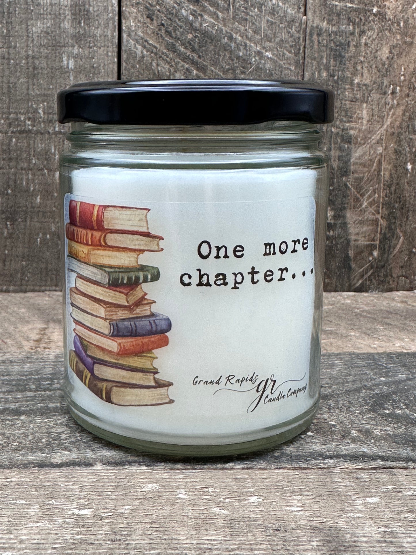 One More Chapter. 9oz Soy Blend Candle book reader