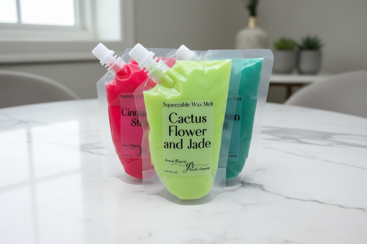 Squeezable Wax Melt Large Premium Squeezie Fragrance Pouch 7 ounce squeeze