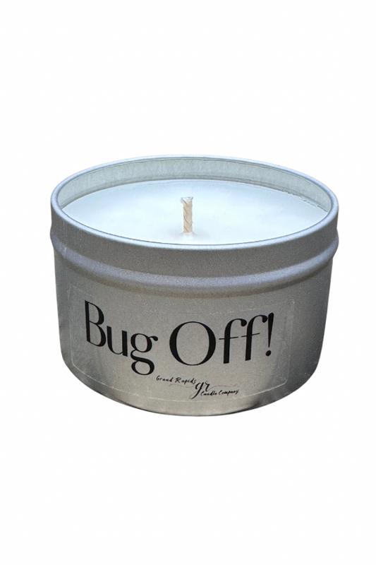 Citronella Bug Off Mosquitos 8 oz candle tin for Outdoors