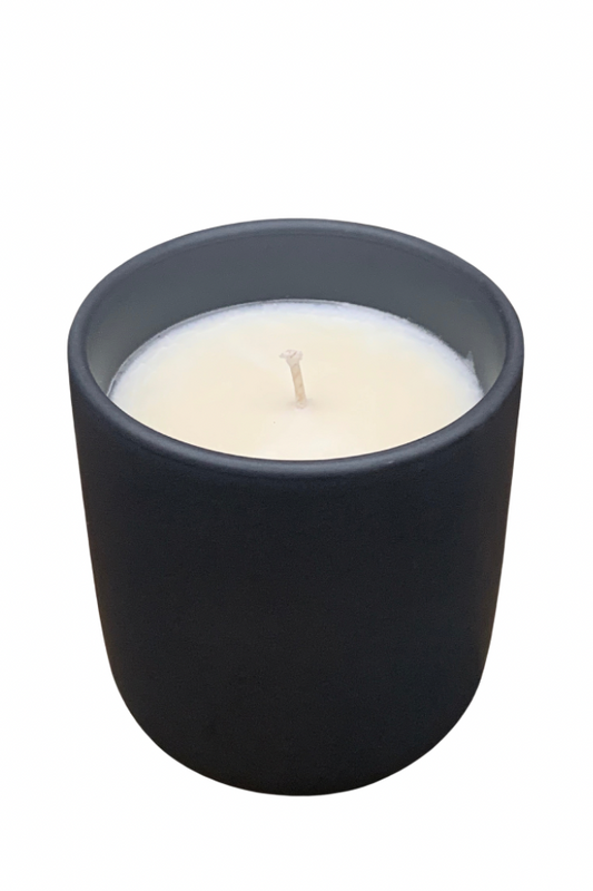 Gray Nordic Tumbler 10 oz soy Candle Matte Ceramic