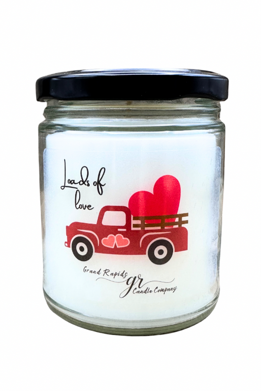 Loads of Love Valentine’s Day old classic truck 9oz Soy Blend Candle