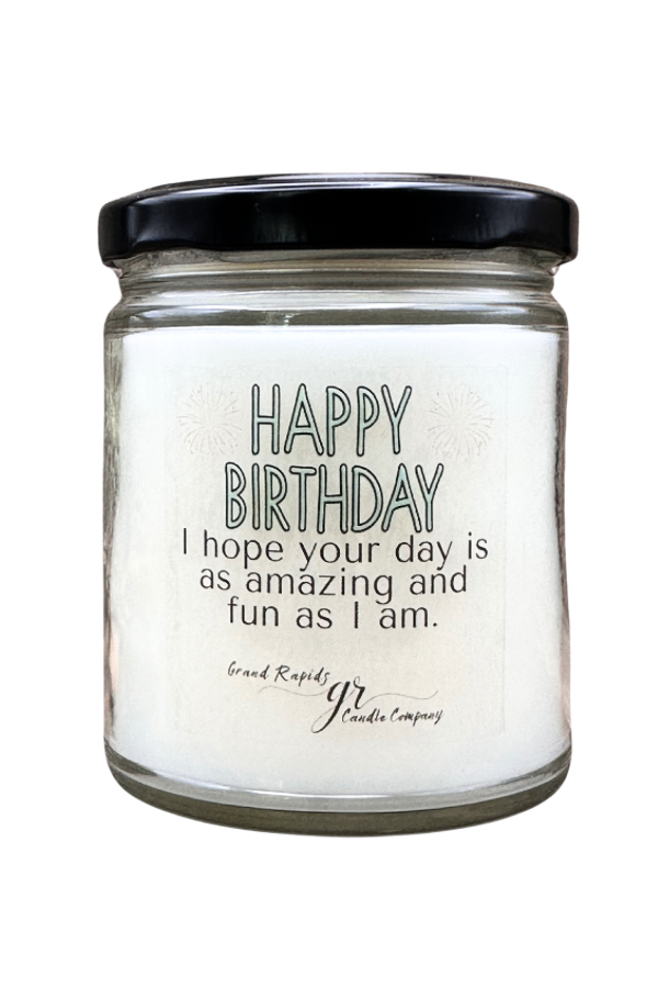 Happy Birthday. 9 oz Soy Blend Candle