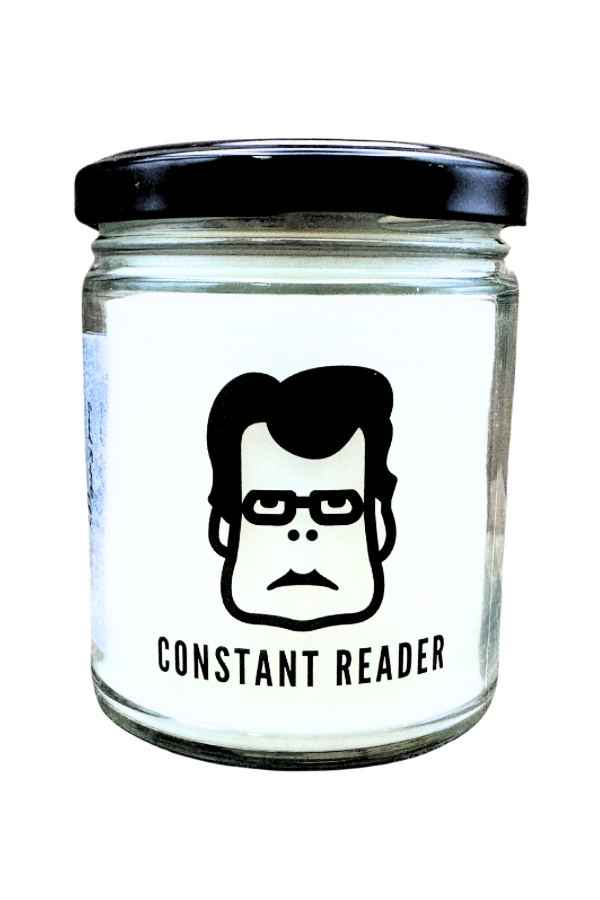 Constant Reader Stephen King 9oz Soy Blend Candle book reader