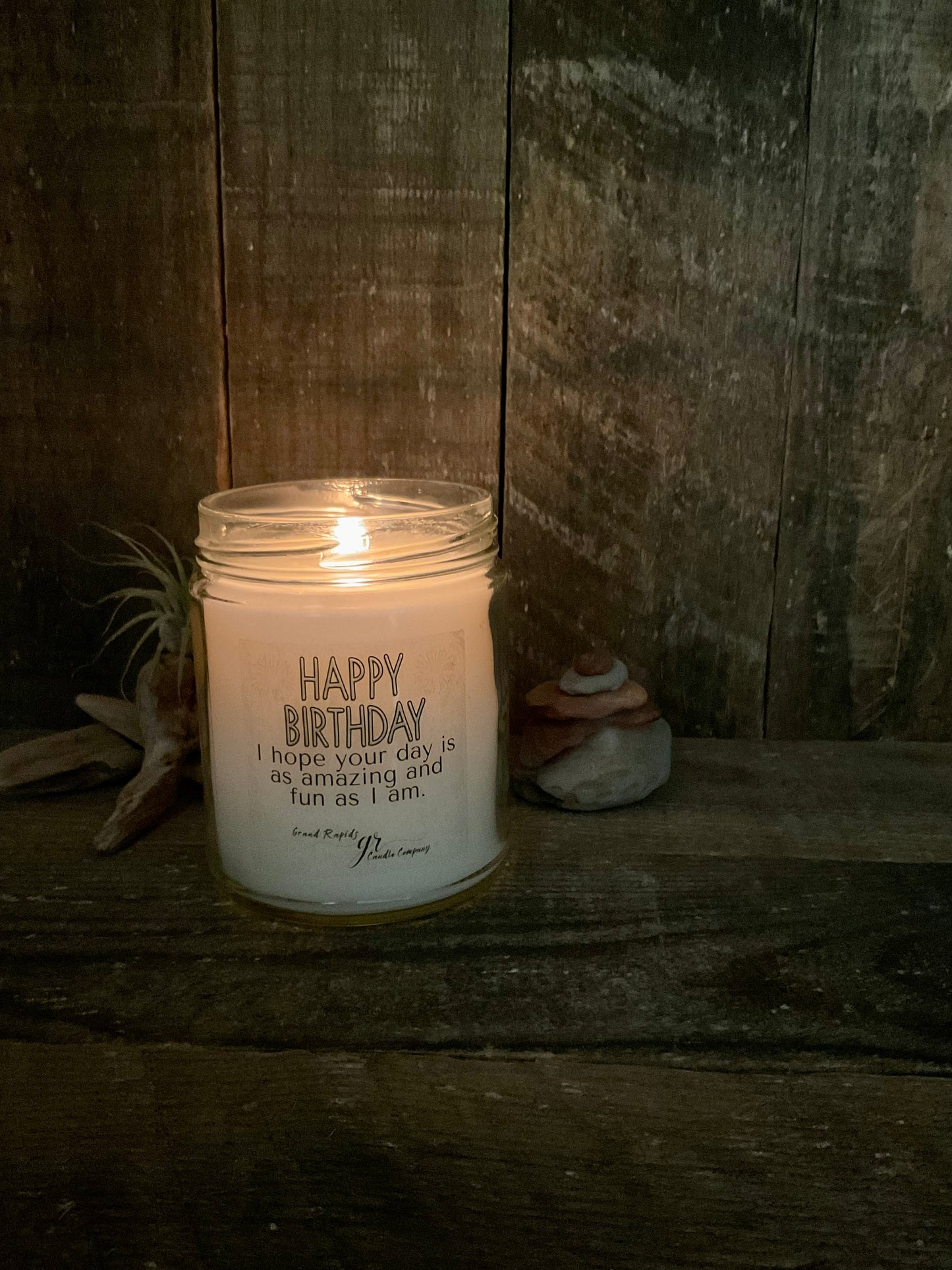 Happy Birthday. 9 oz Soy Blend Candle