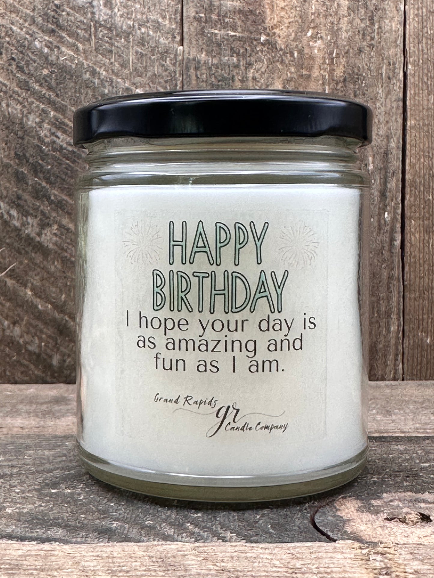 Happy Birthday. 9 oz Soy Blend Candle