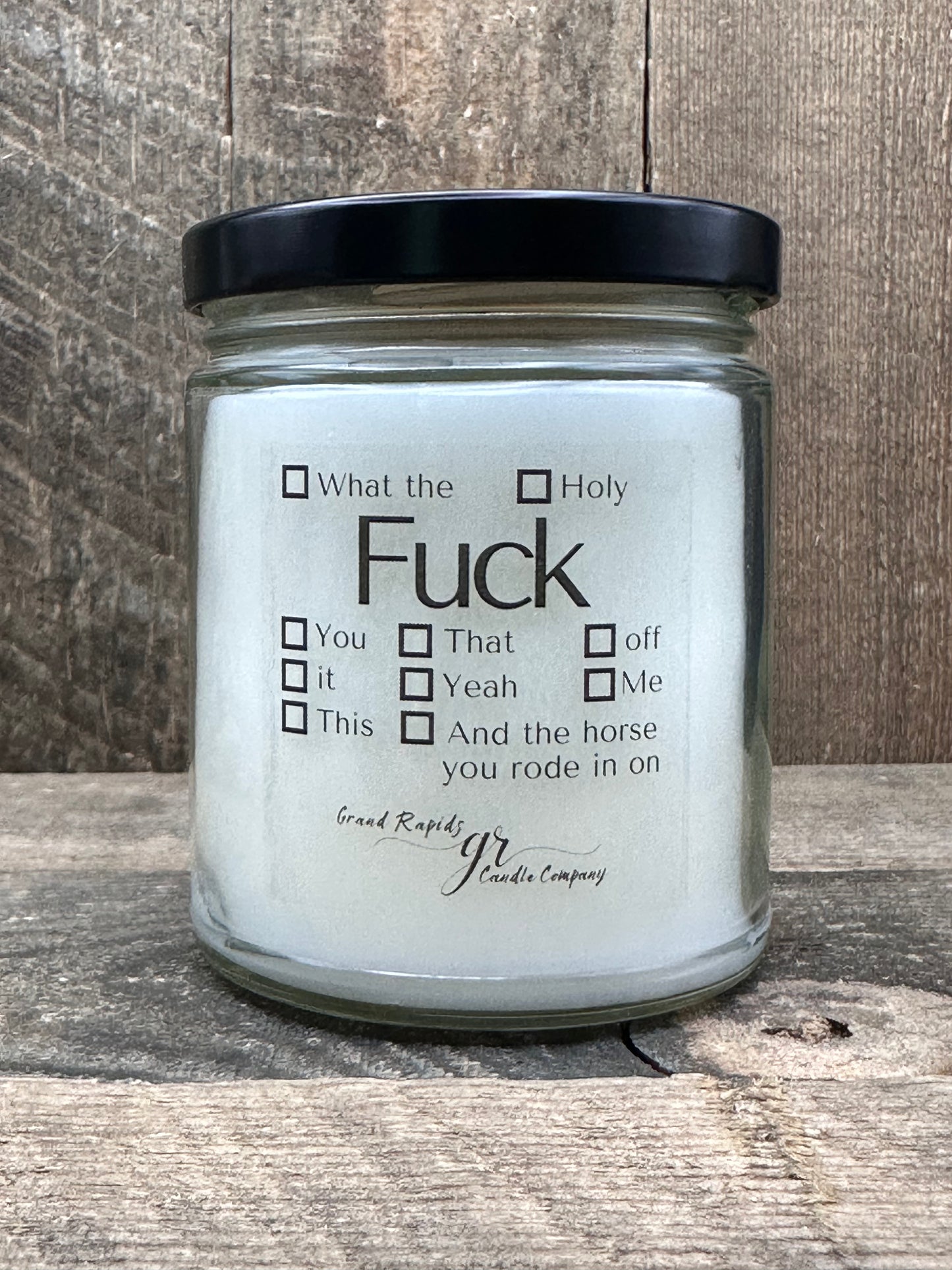 Select a fuck. 9oz Soy Blend Candle